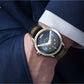 Titan Maritime Watch with Blue Dial & Leather Strap 1828SL01