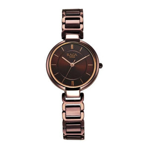 Titan Raga Delight Brown Dial Metals Strap Watch - 2608QM02 - KRISHNA WATCH COMPANY