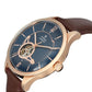 TITAN Blue Dial Automatic Watch with Leather Strap 90111WL01(DJ728)