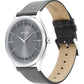 TITAN Classique Slimline Watch with Grey Dial & Green Leather Strap 90142SL01(DM685)
