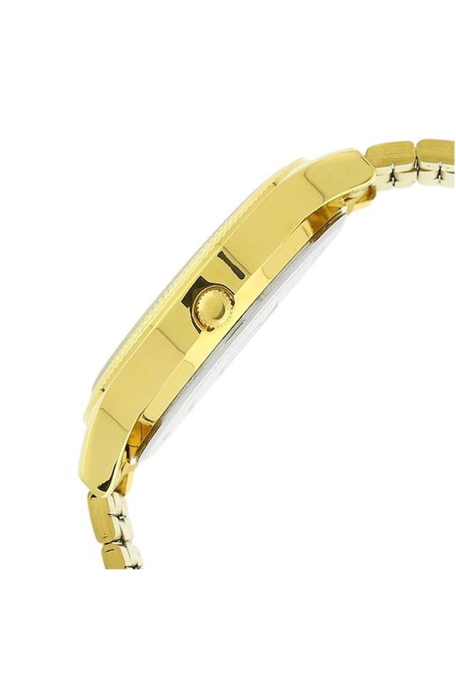 Titan Champagne Dial Yellow Stainless Steel Strap Watch NP1650YM04