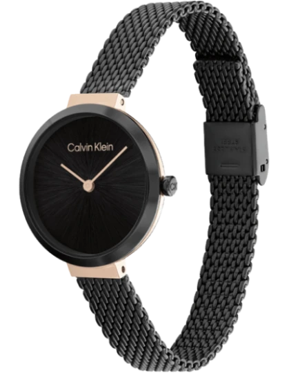 Calvin Klein 25200084 Minimalistic T Bar 28Mm Mesh Quartz Watch for Women