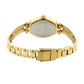 Sonata White Dial Golden Stainless Steel Strap Watch NR8068YM04