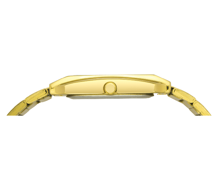 Traditional Black Dial Rectangular Bracelet Watch TM000CT00T