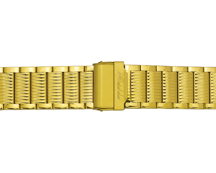 Traditional Black Dial Rectangular Bracelet Watch TM000CT00T