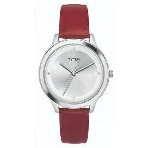 Stylish Silver Dial Watch With Crystals TM0TL10102 - KRISHNA WATCH COMPANY