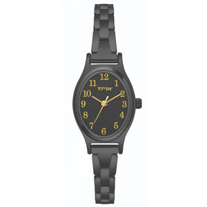 Black Oval Shaped Numbered Dial Watch With Bracelet TM0TL10205 - KRISHNA WATCH COMPANY