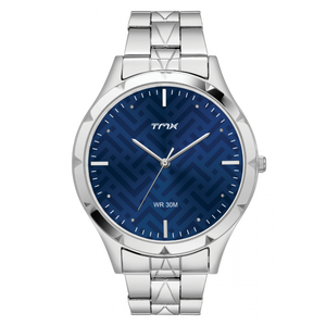 Dressy Blue Patterned Dial Bracelet Watch TM0TG7803T - KRISHNA WATCH COMPANY