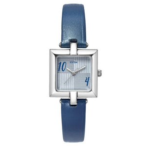 Shaped Case With Geometric Patterned Dial Watch TMTL11203T - KRISHNA WATCH COMPANY