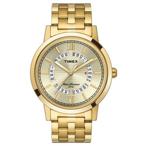 TIMEX ANALOG CHAMPAGNE DIAL MEN'S WATCH-TW000T126 - KRISHNA WATCH COMPANY