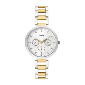 TIMEX E-CLASS ANALOG SILVER DIAL WOMEN'S WATCH TW000X207 - KRISHNA WATCH COMPANY