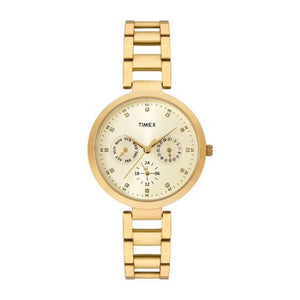 TIMEX FASHION ANALOG GOLD DIAL WOMEN'S WATCH-TW000X208 - KRISHNA WATCH COMPANY