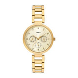 TIMEX FASHION ANALOG GOLD DIAL WOMEN'S WATCH-TW000X208