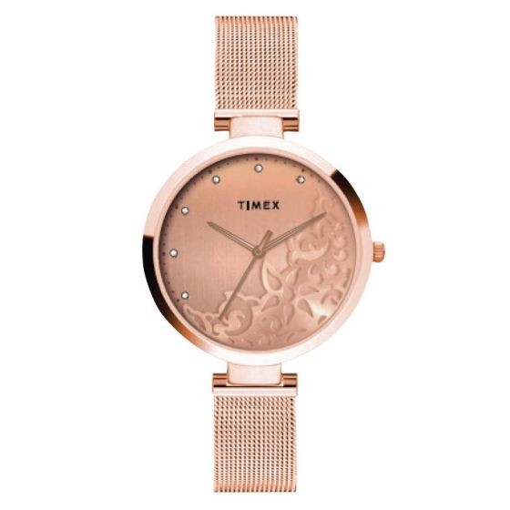 Timex Analog White Dial Women's Watch - TW000X219