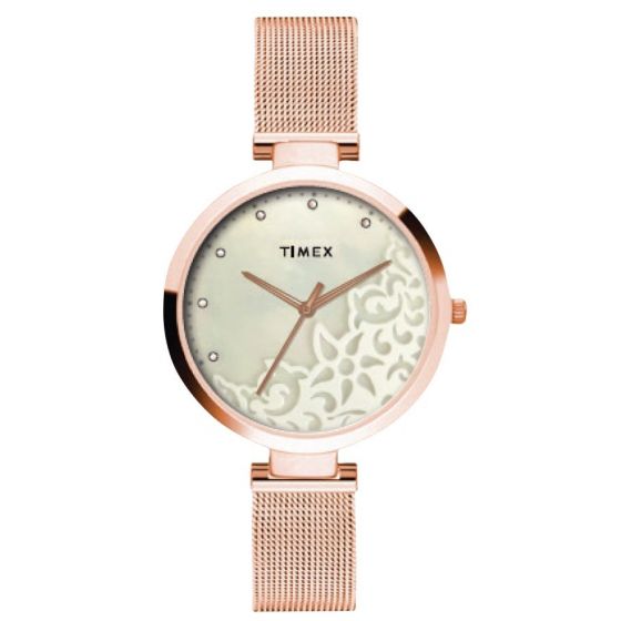Timex Analog Silver Dial Women's Watch - TW000X220