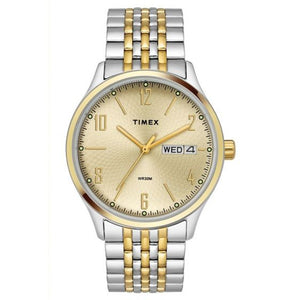 TIMEX ANALOG CHAMPAGNE DIAL MEN'S WATCH-TW0TG6508 - KRISHNA WATCH COMPANY