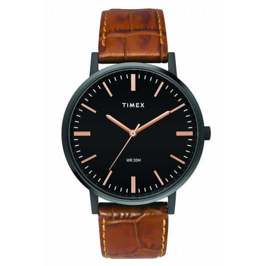 TIMEX ANALOG BLACK DIAL MEN'S WATCH- TW0TG8004