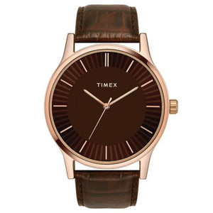 TIMEX MEN'S SLEEK FORMAL WATCH WITH BLACK DIAL - TW0TG8300 - KRISHNA WATCH COMPANY