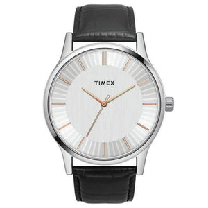 TIMEX MEN'S SLEEK FORMAL WATCH WITH SILVER DIAL - TW0TG8301 - KRISHNA WATCH COMPANY