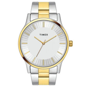 TIMEX SLEEK SILVER DIAL WATCH WITH TWO-TONE BRACELET -TW0TG8302 - KRISHNA WATCH COMPANY