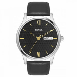 TIMEX CLASSICS COLLECTION PREMIUM QUALITY MEN'S ANALOG BLACK DIAL COLOURED QUARTZ WATCH, ROUND DIAL WITH 42MM CASE WIDTH - TW0TG8309 - KRISHNA WATCH COMPANY