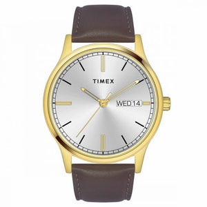 TIMEX CLASSICS COLLECTION PREMIUM QUALITY MEN'S ANALOG COLOURED QUARTZ WATCH, ROUND DIAL WITH 42MM CASE WIDTH - TW0TG8311 - KRISHNA WATCH COMPANY