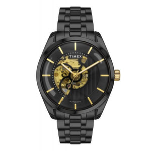 TIMEX E CLASS MEN'S BLACK DIAL ROUND CASE AUTOMATIC FUNCTION WATCH -TWEG17505 - KRISHNA WATCH COMPANY