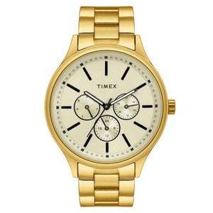 TIMEX ANALOG CHAMPAGNE DIAL MEN WATCH-TWEG18415 - KRISHNA WATCH COMPANY