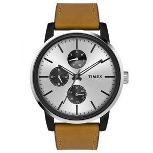 TIMEX FUSION MULTIFUNCTION ANALOG SILVER DIAL MEN'S WATCH - TWEG18901 - KRISHNA WATCH COMPANY