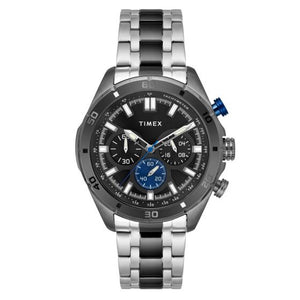 TIMEX MENS BLACK DIAL WATCH TWEG20301 - KRISHNA WATCH COMPANY