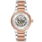 TIMEX MEN'S SILVER DIAL FULL SKELETON AUTOMATIC WATCH TWEG20901