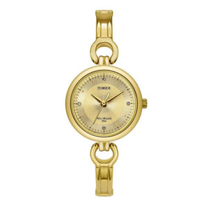 TIMEX ANALOG CHAMPAGNE DIAL WOMEN'S WATCH-TWEL11423 - KRISHNA WATCH COMPANY