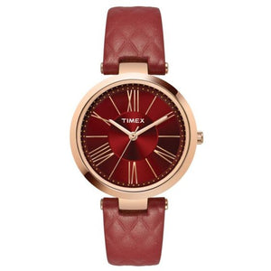 TIMEX ANALOG RED DIAL WOMEN'S WATCH TWEL11804 - KRISHNA WATCH COMPANY