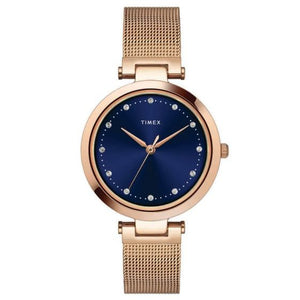 Timex Premium Blue DiaL Watch - TWEL11824 - KRISHNA WATCH COMPANY