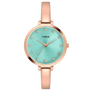 TIMEX ANALOG BLUE DIAL WOMEN'S WATCH - TWEL12822 - KRISHNA WATCH COMPANY