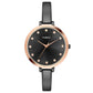 TIMEX FASHION WOMEN'S BLACK DIAL ROUND CASE 3 HANDS FUNCTION WATCH -TWEL12823