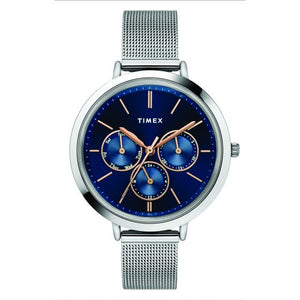 TIMEX STAR DUST MULTIFUNCTION ANALOG BLUE DIAL WOMEN'S WATCH-TWEL14500 - KRISHNA WATCH COMPANY