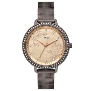 TIMEX ANALOG GOLD DIAL WOMEN'S WATCH-TWEL14705 - KRISHNA WATCH COMPANY