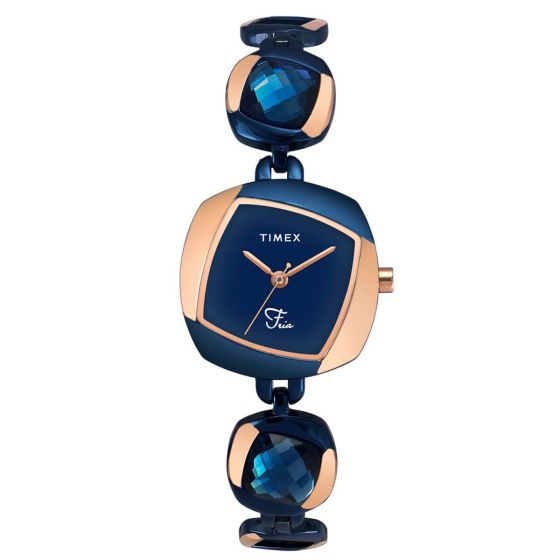 TIMEX ANALOG BLUE DIAL WOMEN WATCH  TWEL15005