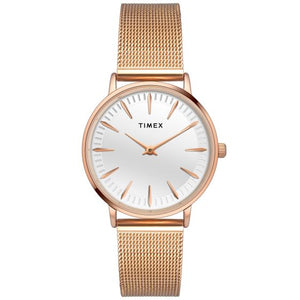 Timex Fashion Women's White Dial Round Case Watch - TWEL15606 - KRISHNA WATCH COMPANY