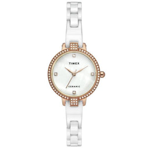 TIMEX ANALOG WHITE DIAL WOMEN WATCH-TWEL15700 - KRISHNA WATCH COMPANY