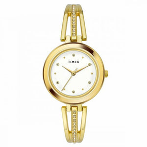 TIMEX CLASSICS COLLECTION PREMIUM QUALITY WOMEN'S ANALOG WHITE DIAL COLOURED QUARTZ WATCH, ROUND DIAL WITH 29.5MM CASE WIDTH - TWTL10308 - KRISHNA WATCH COMPANY